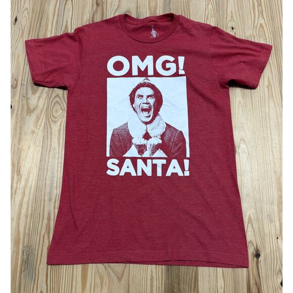 Ripple Junction Elf Movie Will Ferrel Omg Santa! T-Shirt Men's Size S Christmas - Picture 1 of 5
